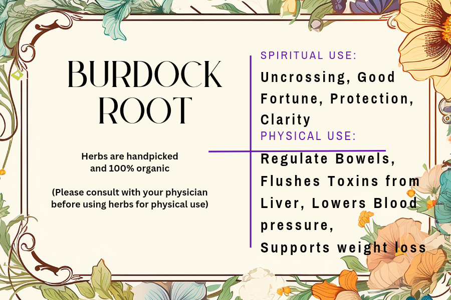 Burdock Root - Mama Goddess Crystals N More