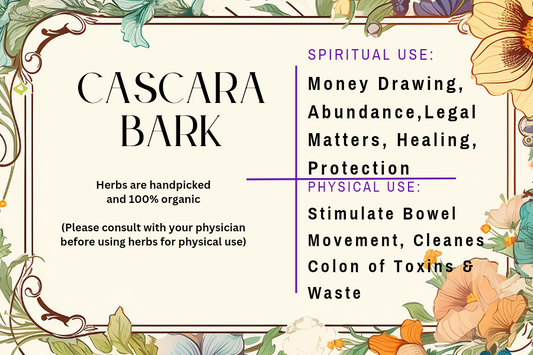 Cascara Sagrada Bark - Mama Goddess Crystals N More