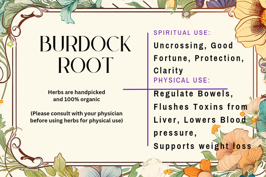 Burdock Root - Mama Goddess Crystals N More